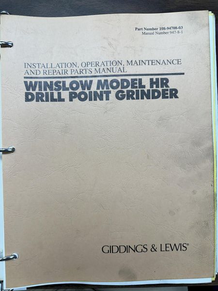 1.5" GIDDINGS & LEWIS MODEL #WINSLOMATIC HR DRILL POINTER: STOCK #22025