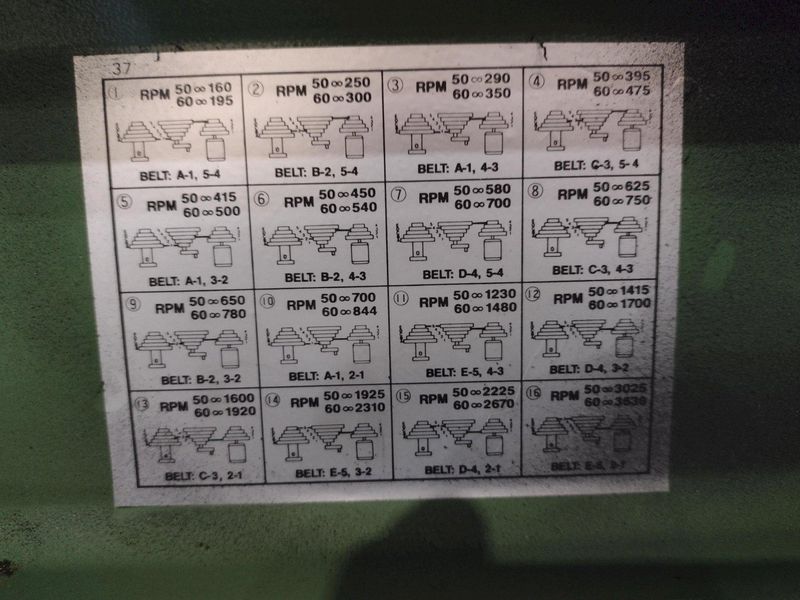 17" CENTRAL MACHINERY MODEL #T-6725 SINGLE SPINDLE DRILL PRESS: STOCK #20284