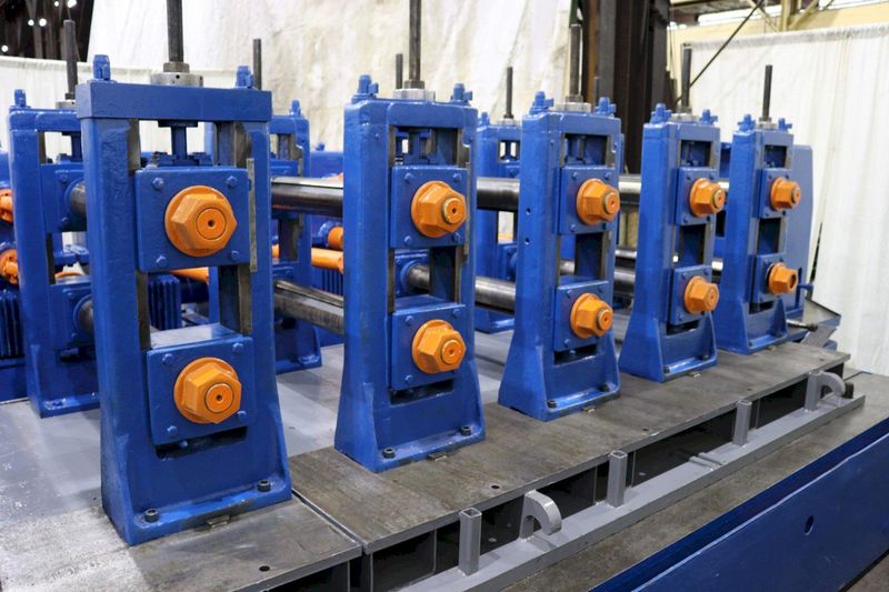 12 STAND X 4-1/2" X 32" YODER W35 RAFTED ROLLFORMER LINE: STOCK #10523