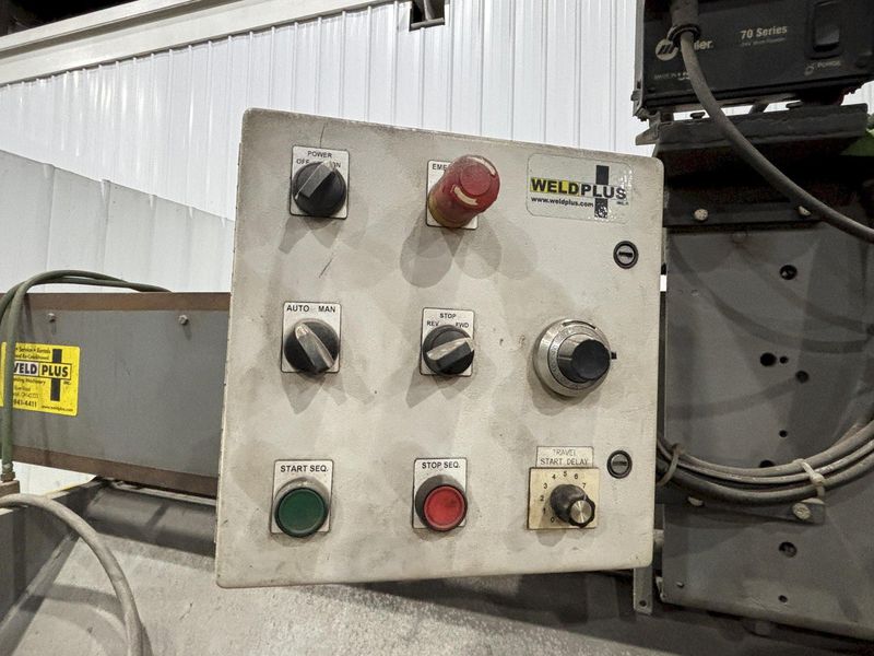 144" GOURAN / LINDE SEAM WELDER WITH MILLER INVISION #456P POWER SUPPLY: STOCK #22514