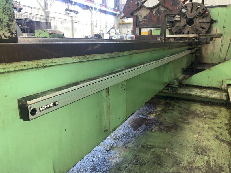 25" X 120" DOALL ROMI MODEL 25H GAP BED ENGINE LATHE W/ 4" HOLE: STOCK #12892