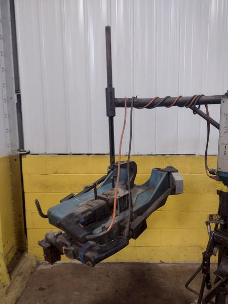 6-3/4" T-DRILL MODEL #T-150 PIPE COLLARING MACHINE WITH T-DRILL EC-150 END PROCESSING ATTACHMENT