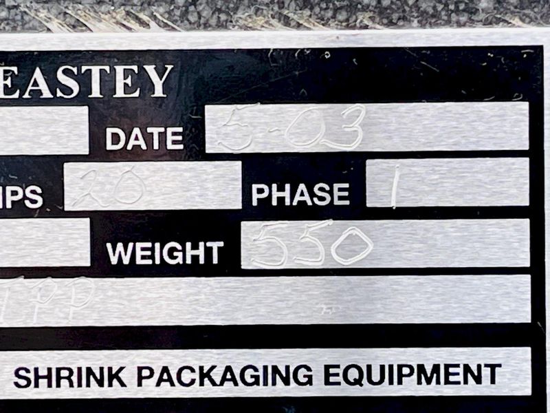 Eastey EM28T Manual L-Bar Sealer w/ Powered Take Away Conveyor