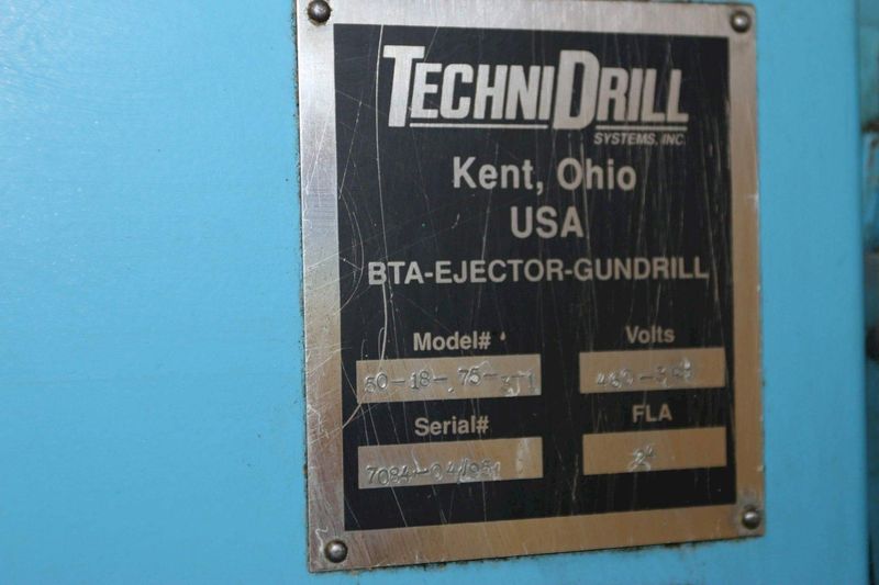 3/4" X 16" TECHNIDRILL MODEL 50-18-75-3-1 GUN DRILL: STOCK #68891