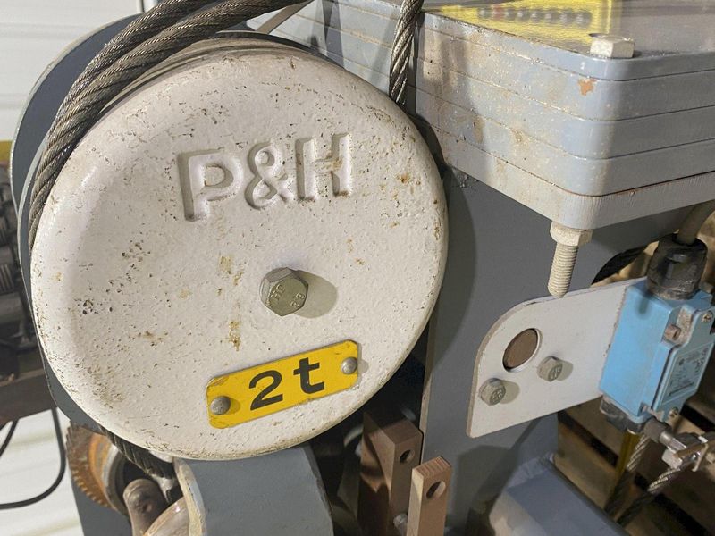 2 TON P&H "HEVI-LIFT SERIES M" POWERED CABLE HOIST WITH POWER TROLLEY: STOCK #17098