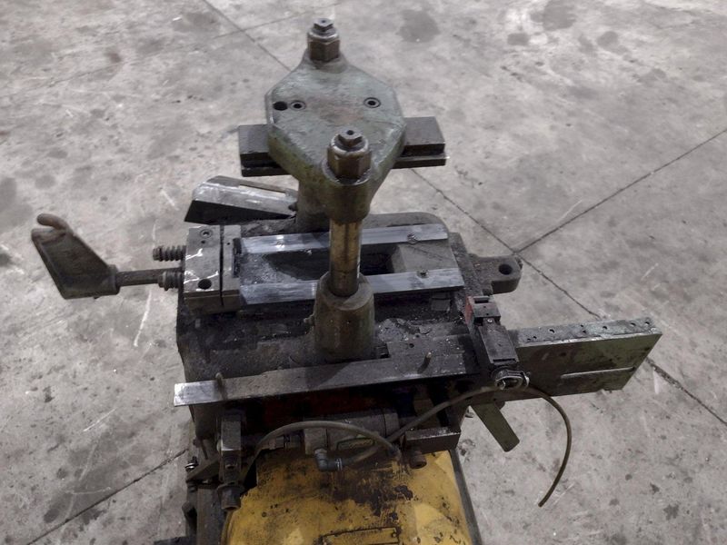 6 TON TISHKEN 2 POST MODEL #CO-2HW CUT OFF PRESS 1.5" STROKE: STOCK #23570