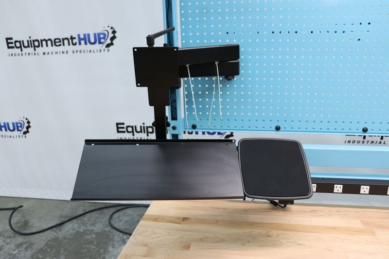 Proline  72″L x 30″D Modular Work Bench Table Station w/ Overhead Lighting, Powers Strip, and Monitor Mounting (New, Never Used)(Qnty. 8 Available / Priced Individually)