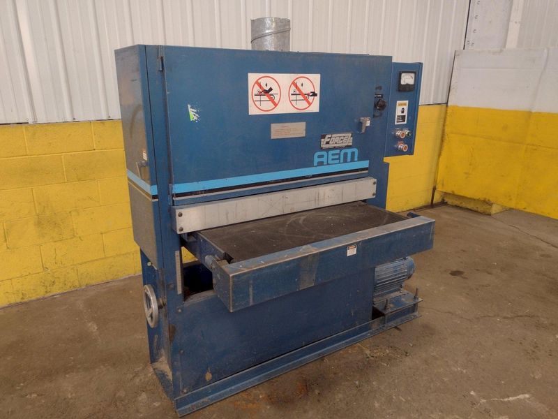 36" X 20 HP AEM BELT GRINDER & SANDER: STOCK 15795