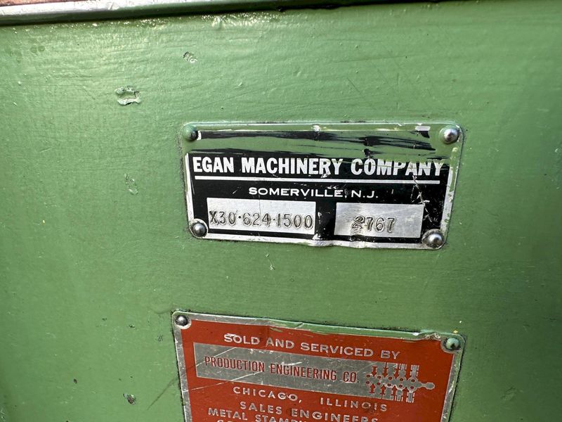 15,000 LB  X 24"  x .250 EGAN COIL CRADLE & STRAIGHTNER: STOCK#77220