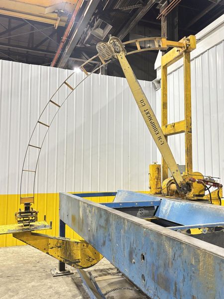 15 HP L&M EQUIPMENT MODEL #HMPC-7-24 CROSS CUT BUNDLE TRAVELING ARCH WOOD BUNDLE SAW WITH CONVEY