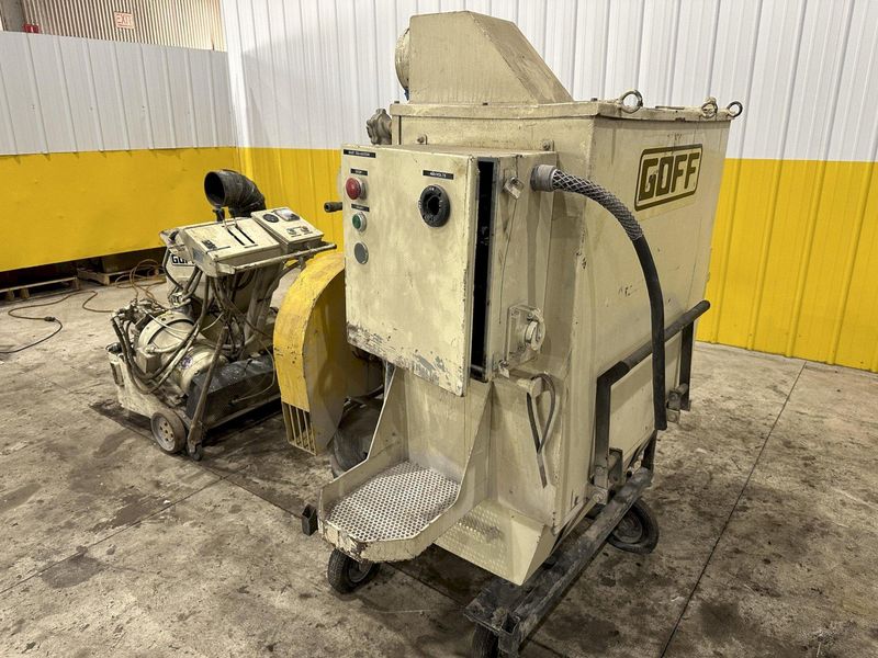 13" WIDE X 15 HP GOFF MODEL #15E13 PORTABLE SURFACE & FLOOR SHOT BLASTER & DUST COLLECTOR: STOCK