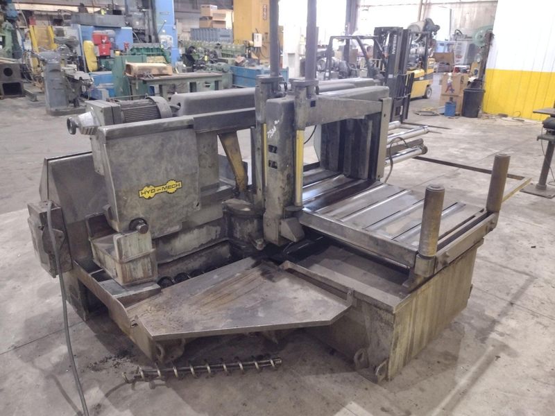 16" x 16" HYD-MECH MODEL #M-16A AUTOMATIC HORIZONTAL BANDSAW WITH POWER MITRE SWIVEL: STOCK #234
