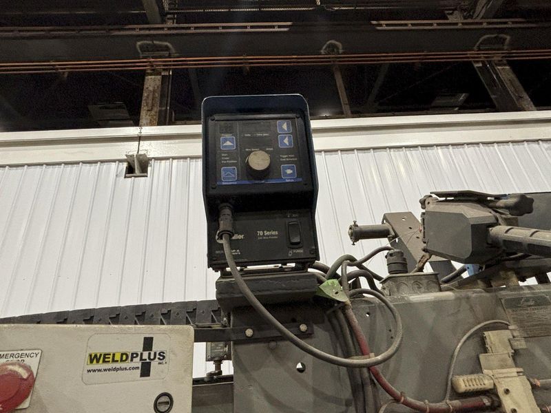 144" GOURAN / LINDE SEAM WELDER WITH MILLER INVISION #456P POWER SUPPLY: STOCK #22514