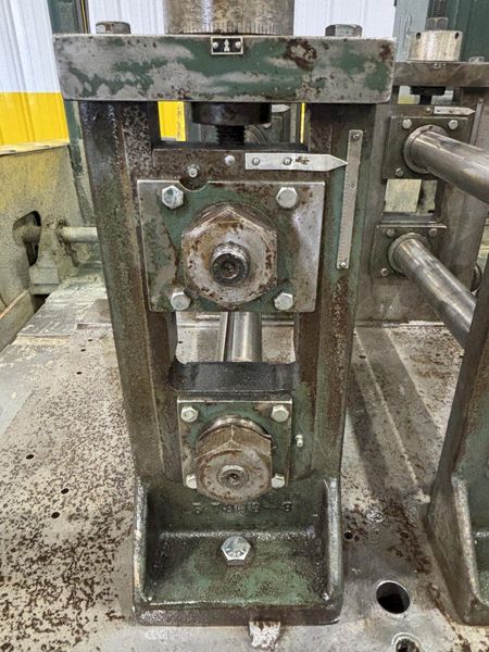 6 STAND X 2" YODER MODEL Q-150 U JOINT DRIVE RAFTED ROLLFORMER, W/ 7 RAFTS & 42  STANDS: STOCK #