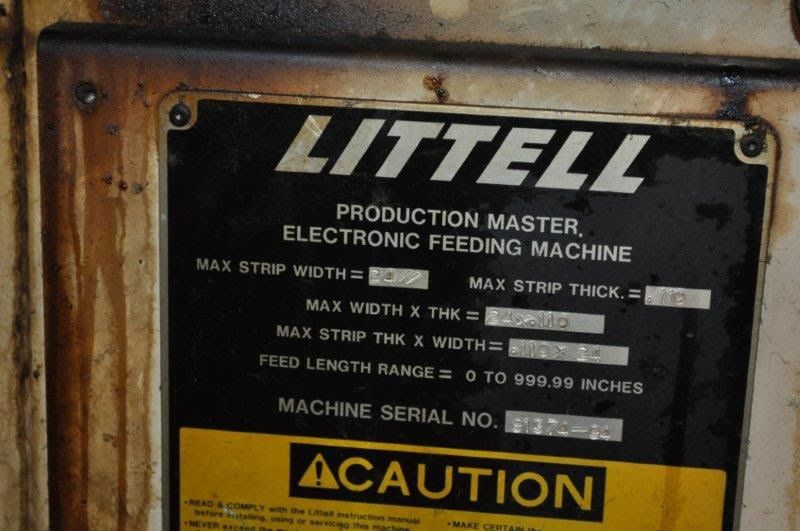 20,000 LB x 24" x .110" LITTELL SERVO FEED LINE