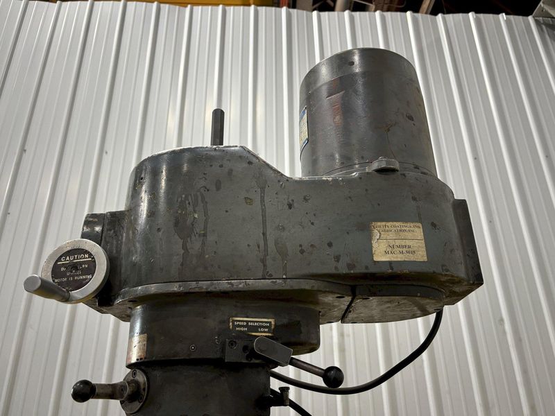 3 HP KING MODEL #942VS RAM TYPE VERTICAL MILLING MACHINE: STOCK #23625