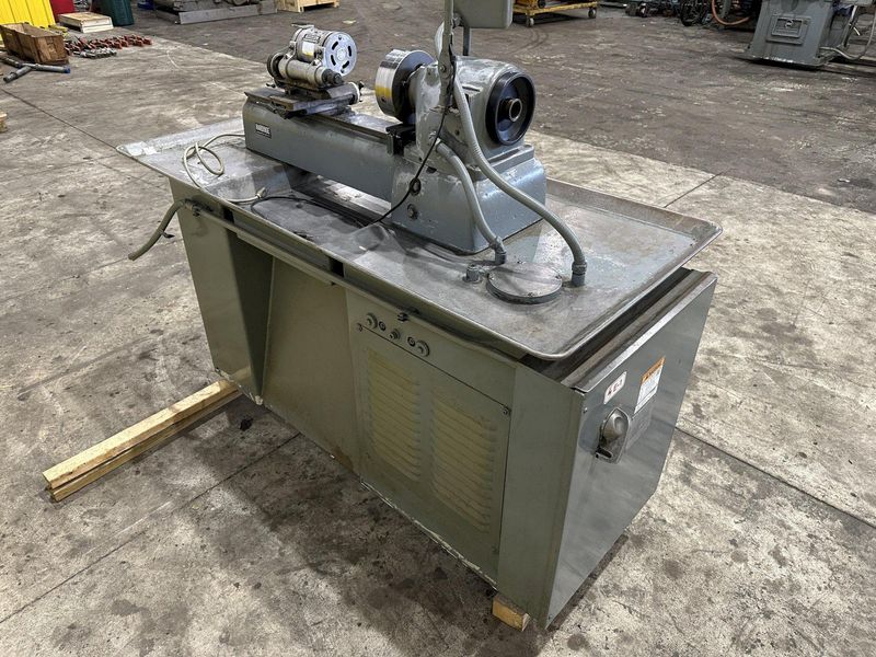 9" X 28" HARDINGE DV-59 LATHE WITH THEMAC ID GRINDER SPINDLE : STOCK #22733