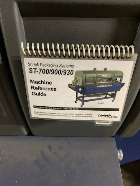 Lantech SW-1000 Intermittent Motion Belt Feed Side Seal Wrapper w/ Lantech ST-900 Heat Tunnel