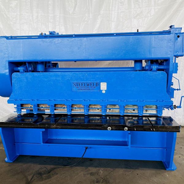 8' X 1/4" STEELWELD MODEL 4B-B MECHANICAL SHEAR: STOCK #14673