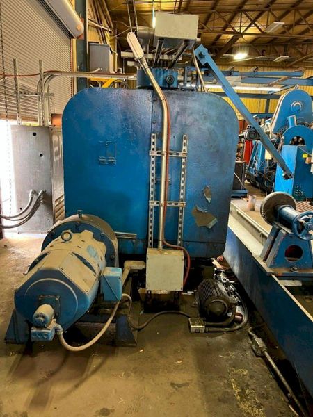 24" X 10" FARREL 4-ROLL "INVERTED L" RUBBER CALENDER ROLLING MILL WITH PAYOFF: STOCK #17226