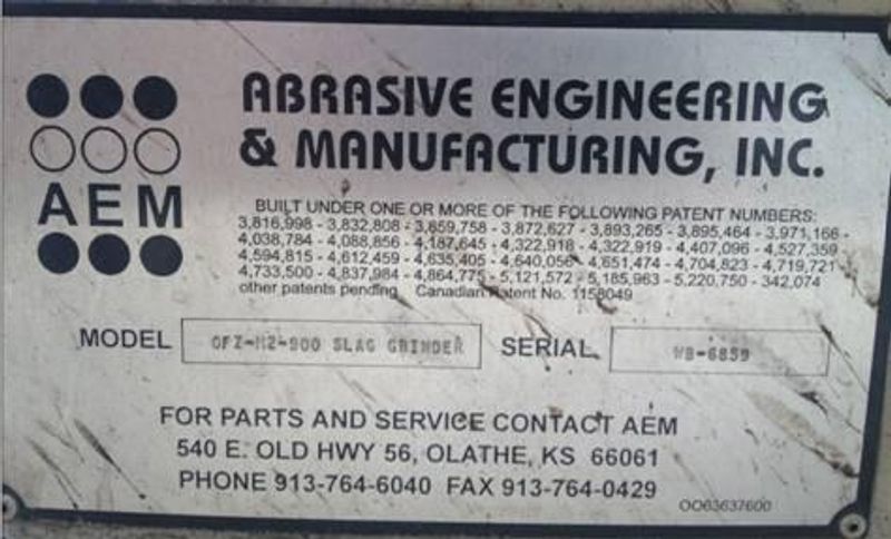 36" AEM BELT GRINDER AND DEBURRING MACHINE: STOCK #70463