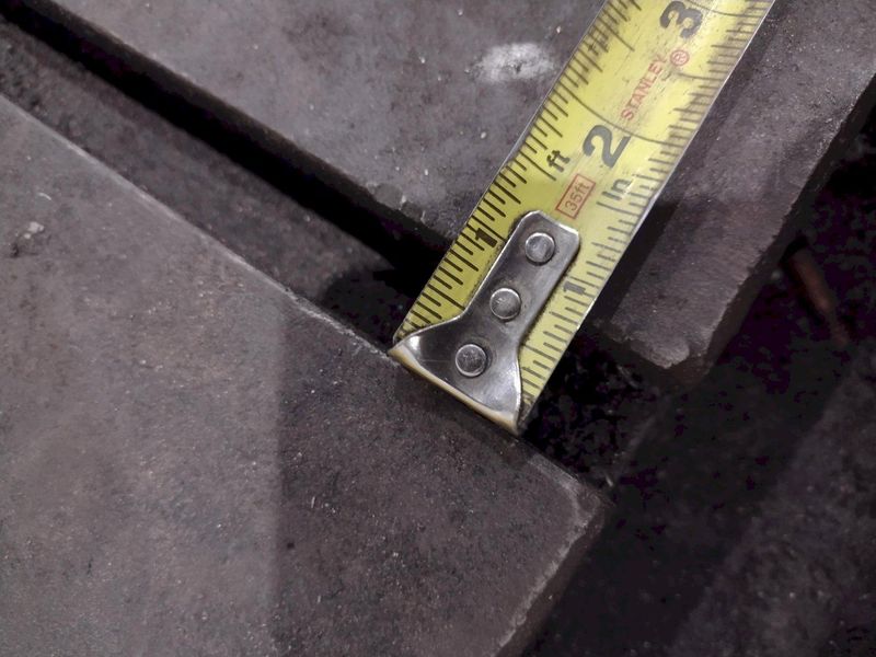 138" X 30" X 6.25" T-SLOTTED LAYOUT PLATE / TABLE: STOCK #23626