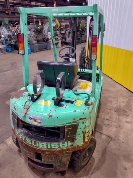 5,000 LB MITSUBISH MODEL #QA14  PROPANE FORKLIFT TRUCK: STOCK #19603