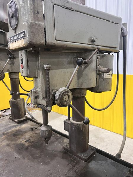 3-HEAD CLAUSING MODEL #1657 GANG DRILL W/ WORK TABLE: STOCK #20866