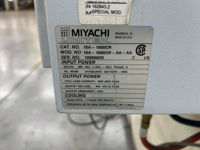 Standard  170KVA, 30″ Throat Spot Welder w/ Miyachi MA-627A Program Unit