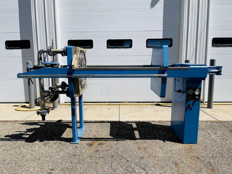 JWI J-Press, 3 Cubic Foot - 11 Plate Gasketed Hydraulic Filter Press - 630mm Plates