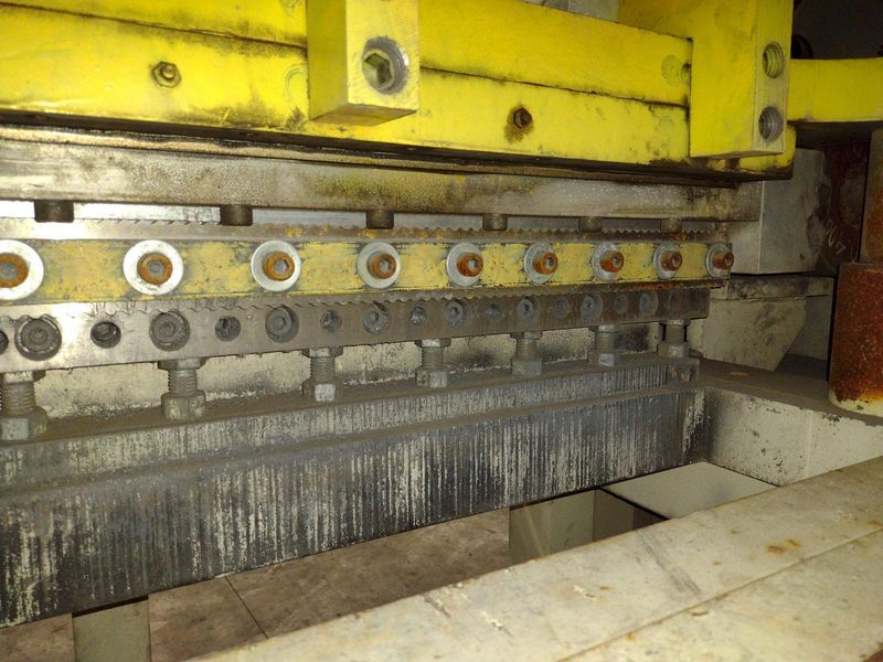 48” WIDE x 30 HP MECHANICAL IN-LINE COIL PRESS & SHEAR WITH PLC VARIABLE SPEED DRIVE: STOCK #229