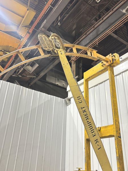 15 HP L&M EQUIPMENT MODEL #HMPC-7-24 CROSS CUT BUNDLE TRAVELING ARCH WOOD BUNDLE SAW WITH CONVEY