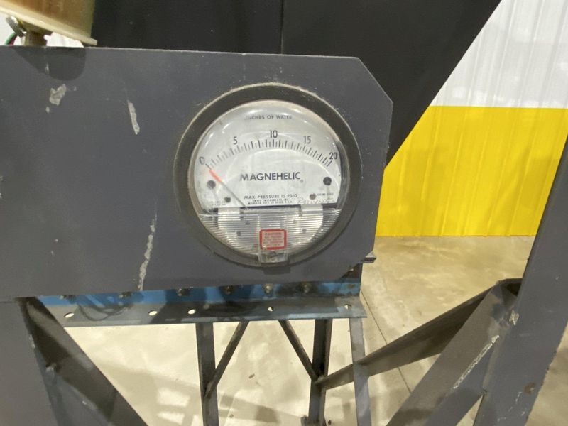 10 HP X 36" X 13"  ROSLER MODEL #JDBC-11/2 CONTINUOUS BARRELL BLASTING / AUTOMATIC PARTS DEBURRI
