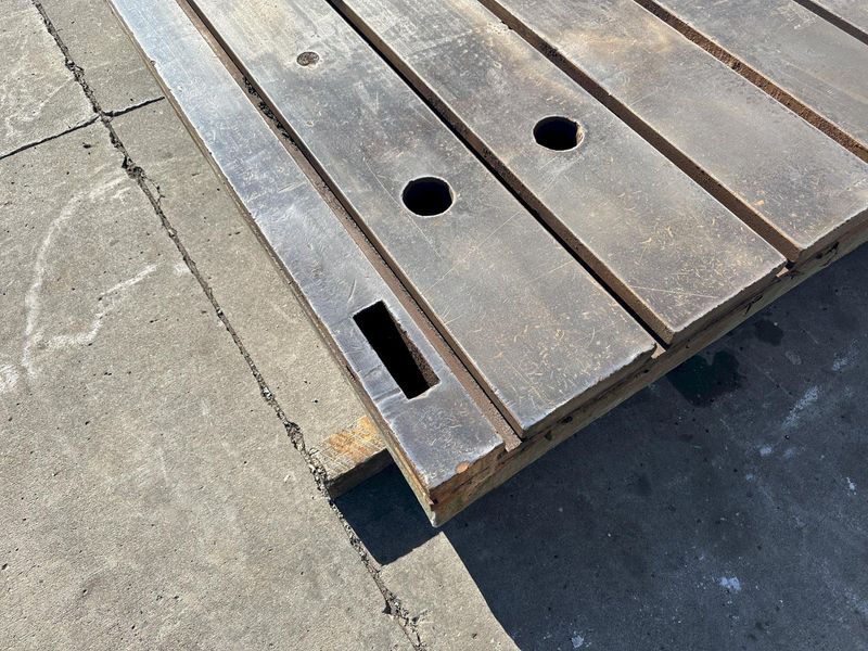 80" X 157" X 13" G & L T SLOTTED FLOOR PLATE:  STOCK #76803