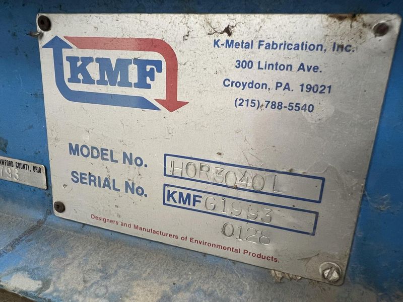 30" X 40" KMF MODEL 3040L CLOSED END HYDRAULIC HORIZONTAL BALER: STOCK #17911