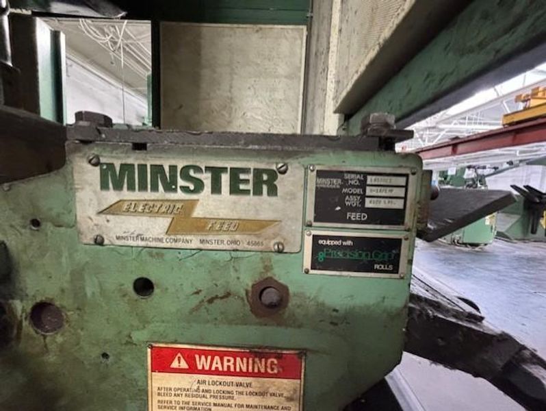 10000 LB X 14" MINSTER SERVO FEEDLINE