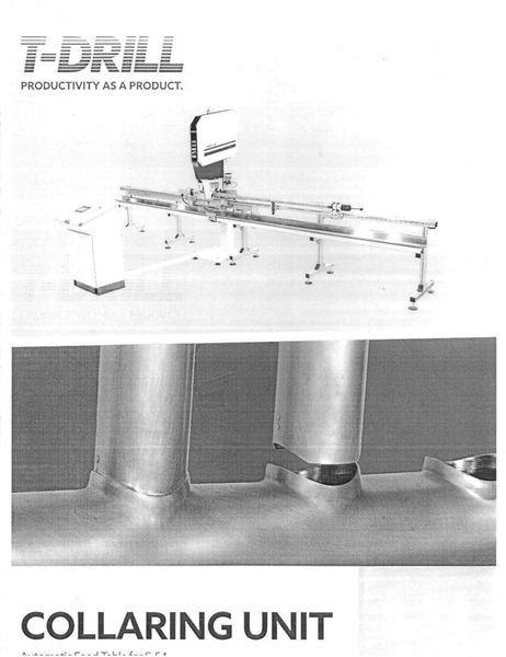 T-DRILL TUBE COLLAR MACHINE
