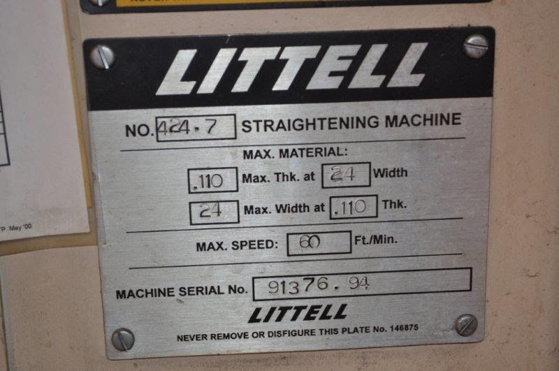 20,000 LB x 24" x .110" LITTELL SERVO FEED LINE