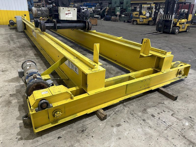 20 TON X 38' KRANCO OVERHEAD DOUBLE GIRDER BRIDGE CRANE: STOCK #21900