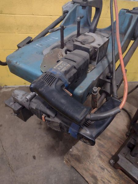 6-3/4" T-DRILL MODEL #T-150 PIPE COLLARING MACHINE WITH T-DRILL EC-150 END PROCESSING ATTACHMENT