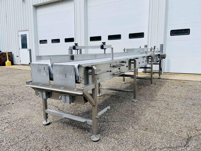 KleenLine 14.5ft Dual Belt Stainless Steel Flat Conveyor