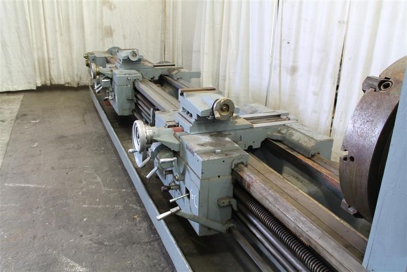 28" X 96" & 240" LODGE & SHIPLEY HOLLOW SPINDLE ENGINE LATHE, 12-5/8" HOLE: #10924