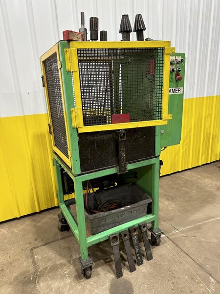 2.5" JR AUTOMATION TUBE DEBURRING & ID CHAMFERING MACHINE: STOCK #19033