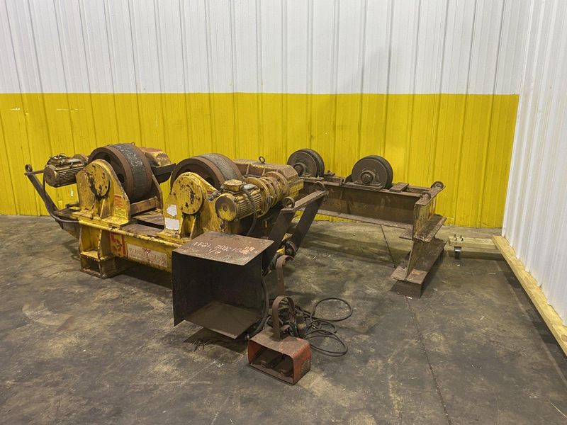60 TON WELDWIRE MODEL #WER-60 POWERED TANK TURNING ROLLS WITH IDLER: STOCK #16906