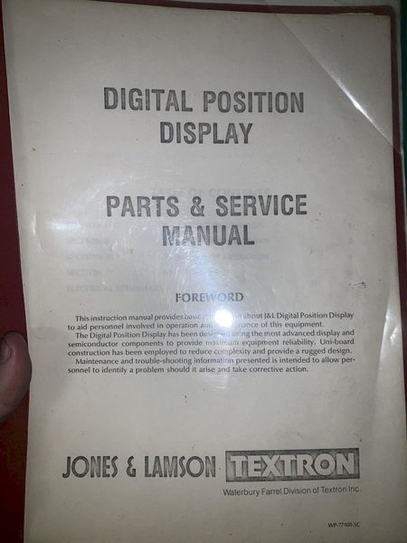 14" JONES & LAMSON OPTICAL COMPARATOR: STOCK #11981