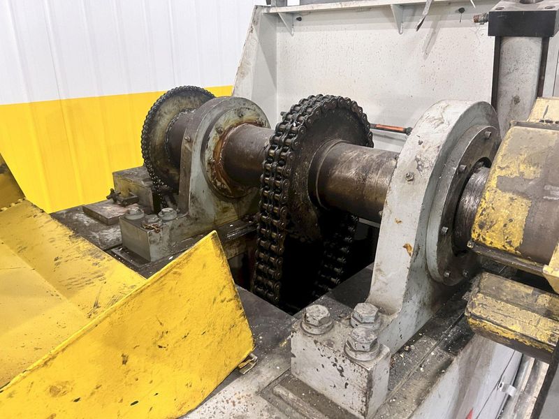 40" X 12,000 LBS X .110" ROWE COIL REEL, CAR, & STRAIGHTENER FEED LINE: STOCK #21627