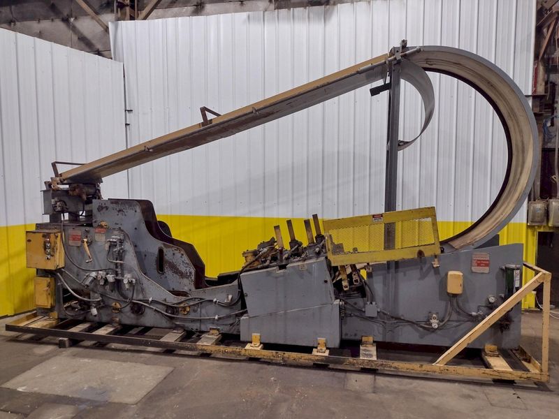 10,000 LB X 24" WIDE X .187" AIR FEEDS COIL CRADLE STRAIGHTENER / UNCOILER: STOCK 17042