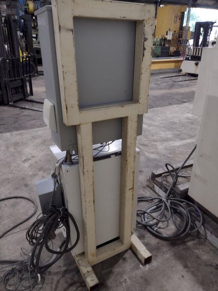 48” WIDE x 30 HP MECHANICAL IN-LINE COIL PRESS & SHEAR WITH PLC VARIABLE SPEED DRIVE: STOCK #229