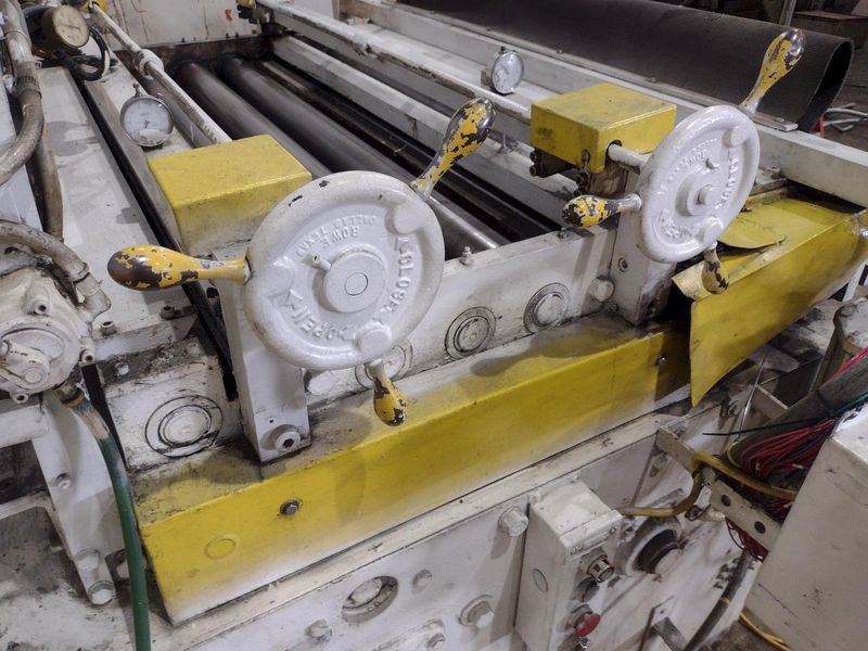 48" x 14 GA ROWE 7 ROLL POWERED COIL STRAIGHTENER: STOCK #22749