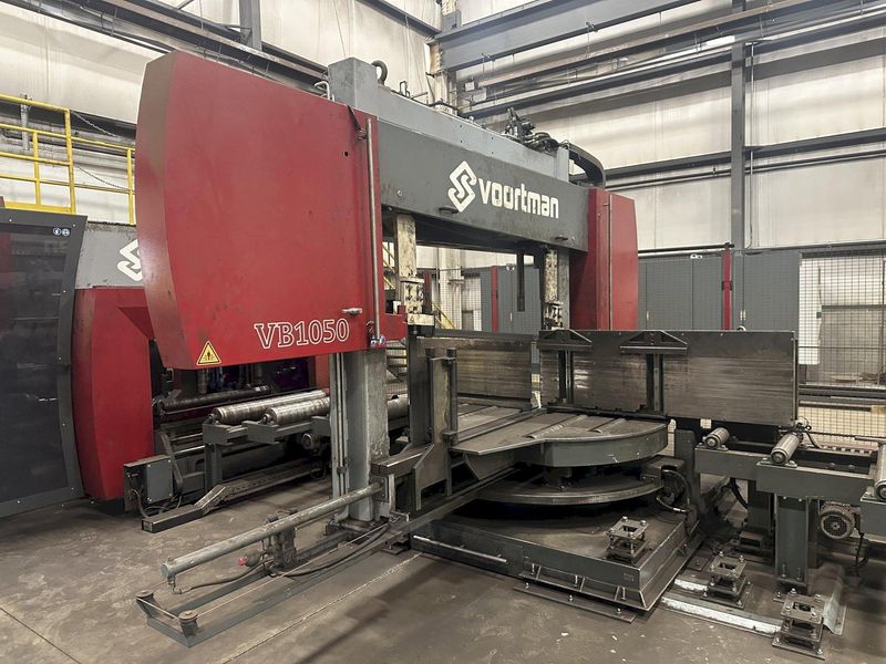 41" X 18" VOORTMAN BEAM LINE, VB1050 SAW,  V630DRILL & V808 PLASMA COPER ROBOT, NEW 2016: STOCK
